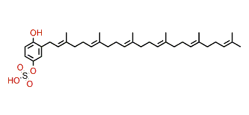 Sarcohydroquinone sulfate A